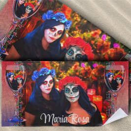 Toalha De Praia Vinho, Catarinas, Flores e Velas 1718