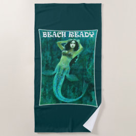 Toalha De Praia Vintage Mermaid Beach Ready Beach Towel