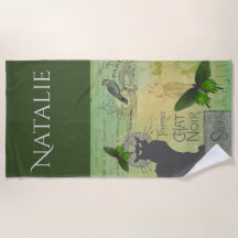 Vintage Paris Tour pelo Chat Noir Collage