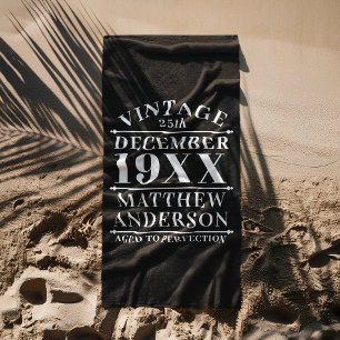 Toalha De Praia Vintage personalizada envelhecida em perfeição