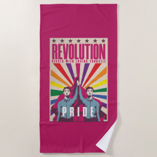Toalha De Praia Vintage Pride Revolution Beach Towel