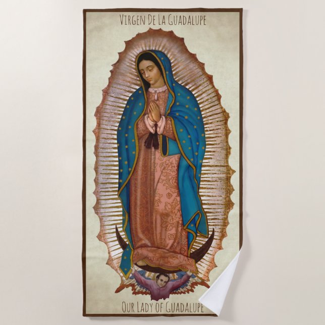 Toalha De Praia Virgen De La Guadalupe Beach Towel (Frente)