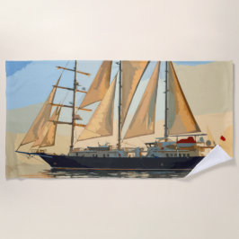 Toalha De Praia voilier 