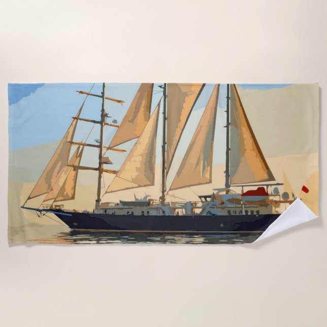 Toalha De Praia voilier  (Frente)