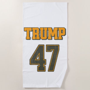 Toalha De Praia Voltar Equipe Trump 47 Vintage