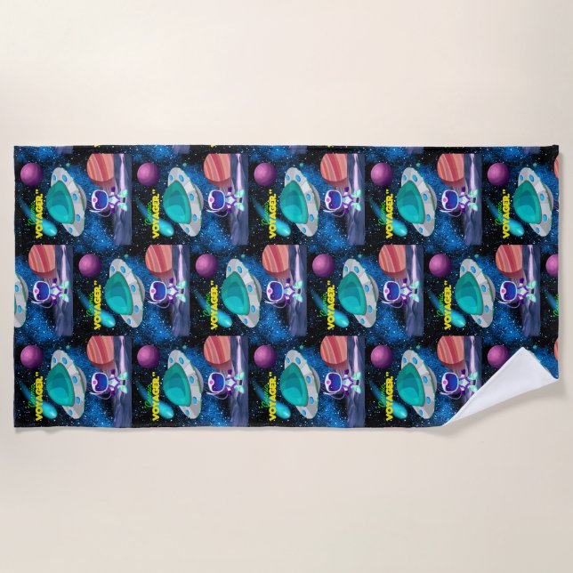 TOALHA DE PRAIA VOYAGER CÓSMICO (Frente)