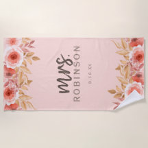 Watercolor Floral Sra. Date