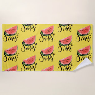 Toalha De Praia Watermelon Summer Vibes Beach Towel