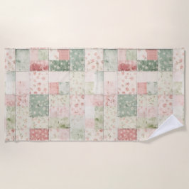 Toalha De Praia Western Mint Pink Floral Quilt Patterns