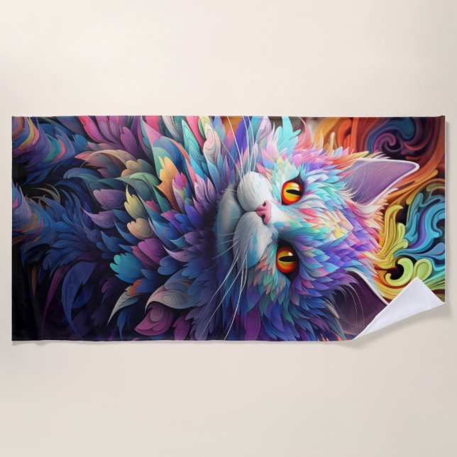 Toalha De Praia Whisker Wonder (Frente)