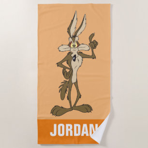 Toalha De Praia Wile E. Coyote de Altura em Pé