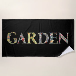 Toalha De Praia William Morris Floral Garden Motto e Quadro