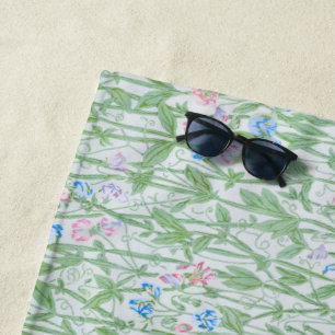 Toalha De Praia William Morris Sweet Pea Floral Pattern Classic