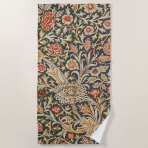 Toalha De Praia William Morris Trent Garden Flower Classic Botânic
