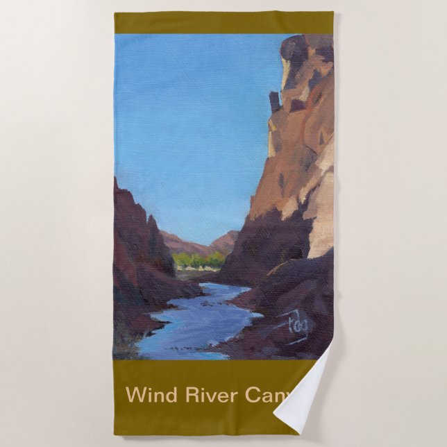 Toalha De Praia Wind River Canyon Beach Towel (Frente)