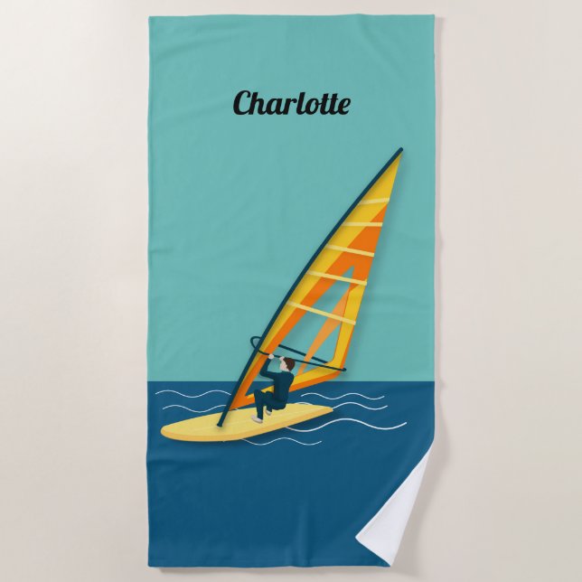Toalha De Praia Windsurfing (Frente)
