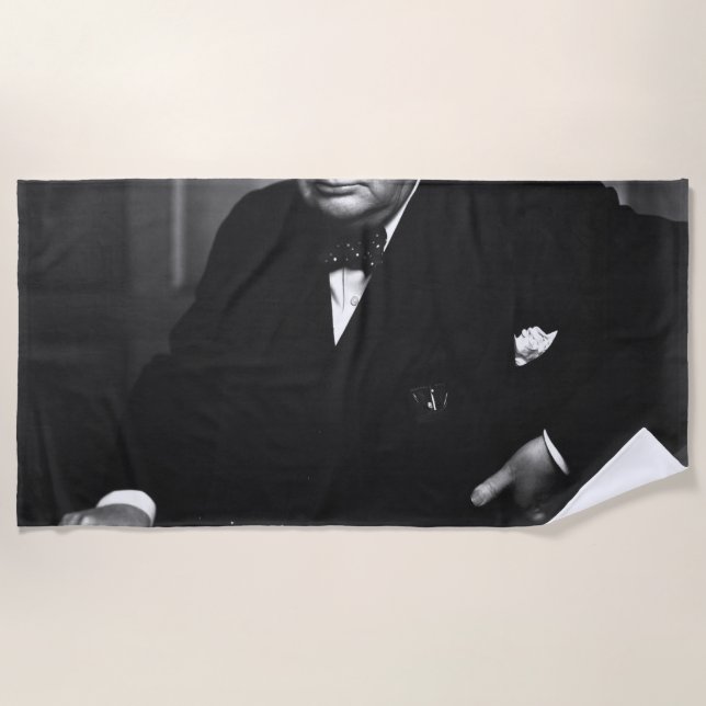 Toalha De Praia Winston Churchill (Frente)