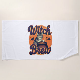 Toalha De Praia Witch Cat Brew