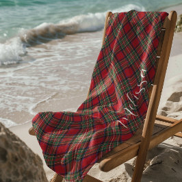 Toalha De Praia Xadrez Rustic Classic Custom Stewart Tartan