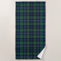 Xadrez Tartan Clan Robertson Green Purple Check