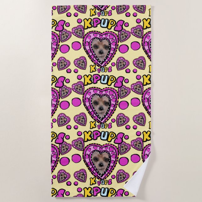 TOALHA DE PRAIA YORKIES  (Frente)