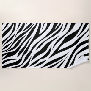 Toalha De Praia Zebra Animal Skin Impressão Pattern-15391
