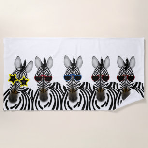 Toalha De Praia Zebras Beach Towel