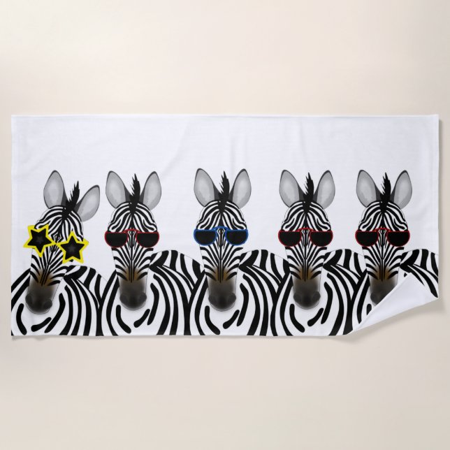 Toalha De Praia Zebras Beach Towel (Frente)