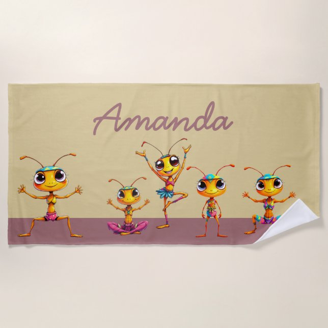 Toalha De Praia Zen Ants Beach Towel (Frente)
