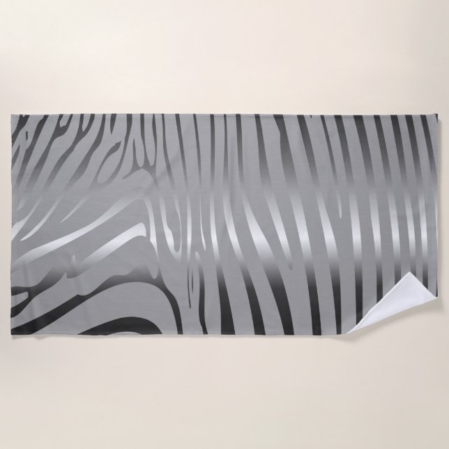 Toalha De Praia Zesty Zebra (Frente)