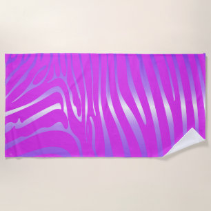 Toalha De Praia Zesty Zebra Pink Beach Towel