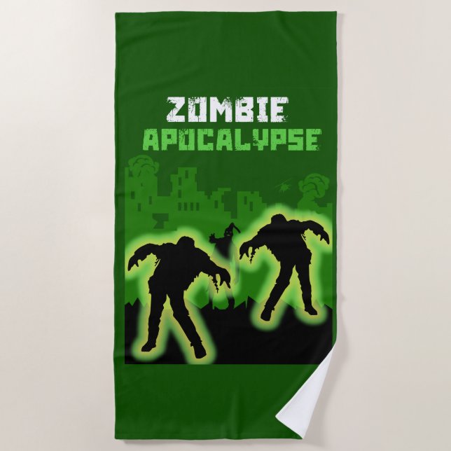 Toalha De Praia Zombie Apocalypse Kids (Frente)
