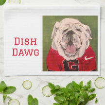 Toalha de prato UGA Dawg