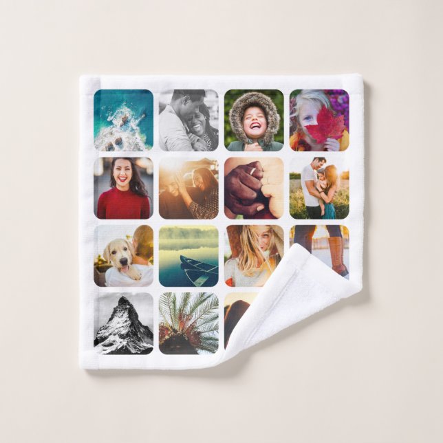 Toalha De Rosto 16 Foto: Lava Modelo Quadrado de Lava-Foto Frame A (Pano de lavar)