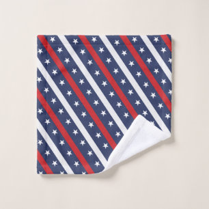 Toalha De Rosto A bandeira Americana Mais Patriótica   4 De Julho 