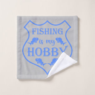 Toalha De Rosto A pesca é a minha citação do escudo hobby na crist