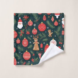 Toalha De Rosto Abraçando o Espírito do Natal, Feliz Natal