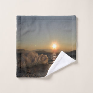 Toalha De Rosto Água-viva na Croácia belo pôr do sol