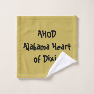 Toalha De Rosto Alabama Heart of Dixie