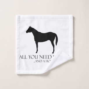 Toalha De Rosto Amor E Cavalo