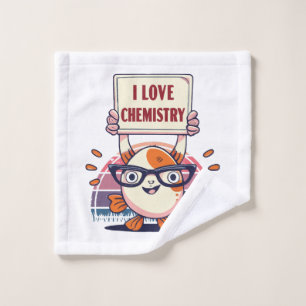 Toalha De Rosto Amor Guppies e Química