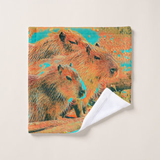 Toalha De Rosto AnimalMix_Capybara_006