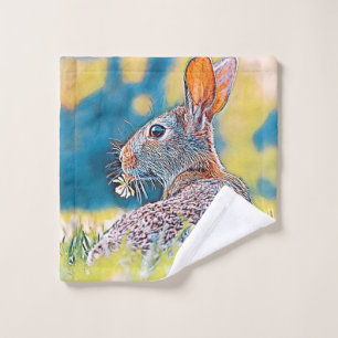 Toalha De Rosto AnimalMix_Rabbit_028