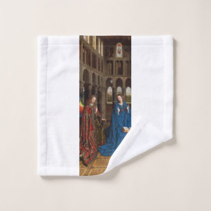 Toalha De Rosto Anunciação de Van Eyck Premium Luz da Catedral
