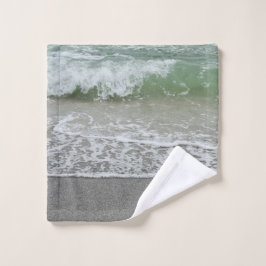 Toalha De Rosto Aquamarine Beach Wave
