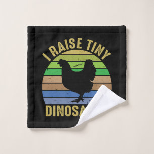 Toalha De Rosto Arte De Frango Eu Levanto Dinossauros Pequenos