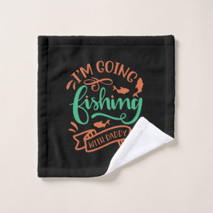 Toalha De Rosto Arte De Pesca Eu Vou Pescar Com Pai