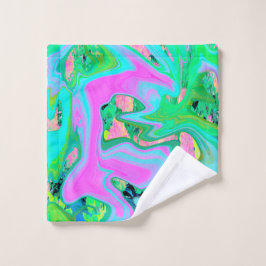 Toalha De Rosto Arte líquida azul-retrorreflectora em Hydrangea