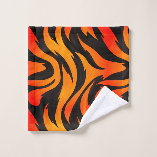 Toalha De Rosto Artsy Striped Design (Pano de lavar)