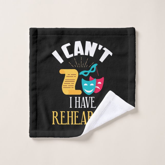 Toalha De Rosto Ator de ensaio em atriz (Pano de lavar)